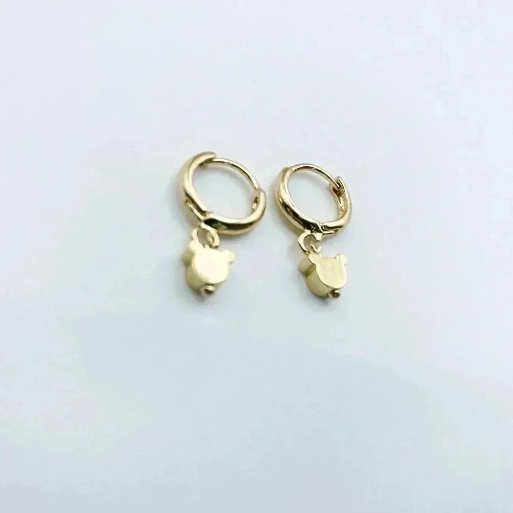 Mickey Petit Drop Hoops Earrings